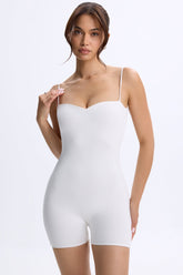 Sweetheart Neckline Low Back Unitard