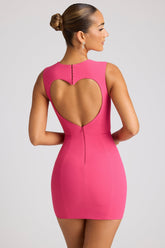 Heart Back Cutout Mini Dress