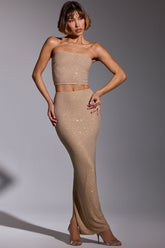 Embellished Gown Skirt in Gold