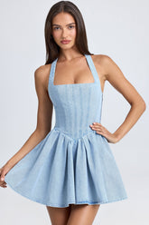 Halterneck Corset Mini Dress