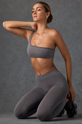 Asymmetric Ribbed Sports Bra