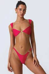 Embellished Shell Bikini Top