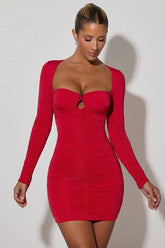 Ruched Corset Mini Dress