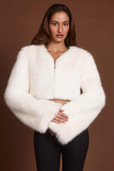 Faux Fur Cropped Bolero