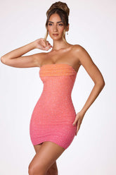 Embellished Strapless Mini Dress