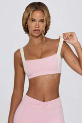Contrast Straps Sports Bra