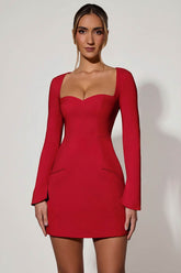 Sweetheart Neckline A Line Mini Dress