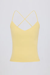 Strappy Cross Back Tank Top