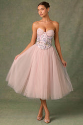 Floral Embellished Corset Top