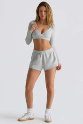 Soft Brushed Jersey Mini Shorts