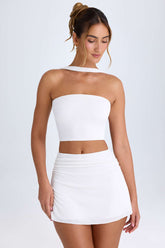 Ruched Waistband Mini Skirt