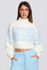 Vintage Lodge Cropped Knit Jumper