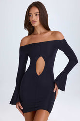 Off Shoulder Mini Dress with Cut Out Detail