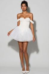 Off Shoulder Corset Mini Dress