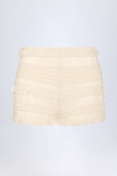 Ruffled Mesh Shorts