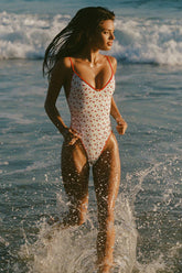 Cherry Charm Cross Back Swimsuit