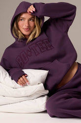 Oversized Plum Hoodie