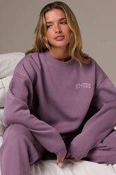 Oversized Cotton Crewneck Sweatshirt