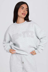 Oversized Grey Marl Sweatshirt