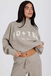 Oversized Knit Turtleneck Sweater