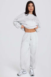 Relaxed Grey Marl Joggers