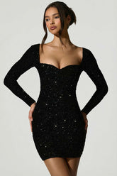 Sequin Sweetheart Mini Dress