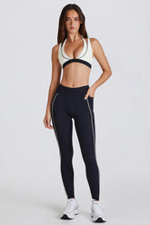 Contrast Trim Active Leggings