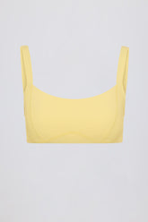 Sculpted Sports Bra with Contrast Trim