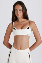 Layered Twist Back Sports Bra