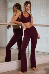 V Waist Flared Leggings