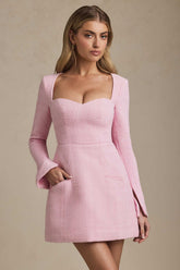 Sweetheart Neckline Structured Mini Dress