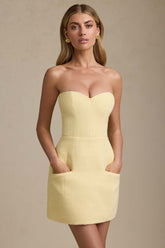 Sweetheart Neckline Strapless Mini Dress