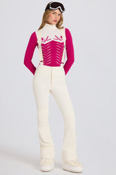 Flared Ski Salopettes with Suspenders