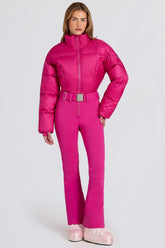 Padded Ski Suit in Magenta Pink