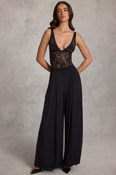 Sheer Wide Leg Trousers