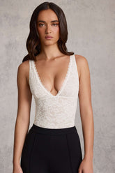 Lace Plunge Bodysuit