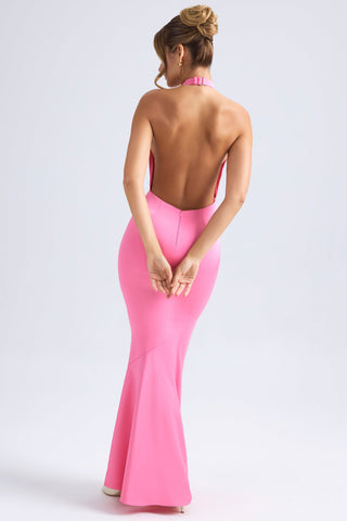 Plunging Halterneck Fishtail Gown