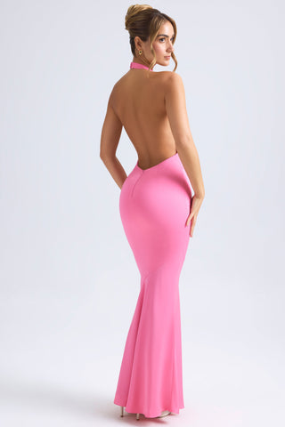 Plunging Halterneck Fishtail Gown
