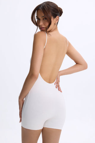 Sweetheart Neckline Low Back Unitard