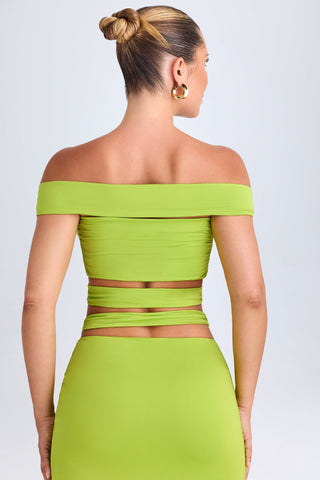 Cut Out Off Shoulder Crop Top