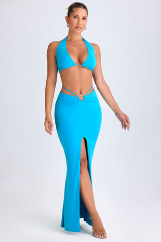 Plunge Halterneck Crop Top