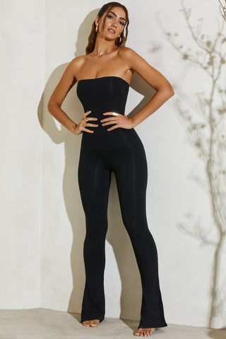 Strapless Flared Jumpsuit