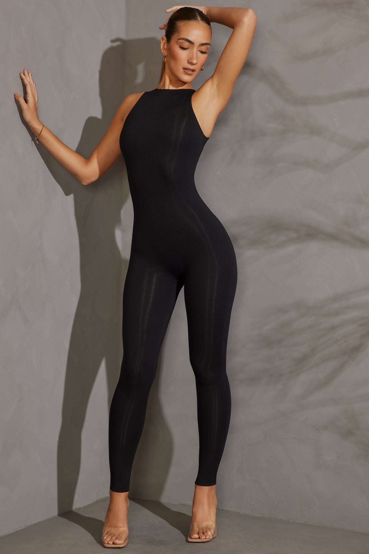 Racer Neck Jumpsuit