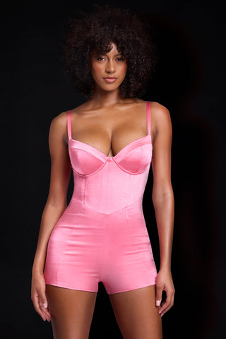 Satin Corset Playsuit