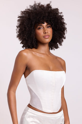 Satin Strapless Corset Dress