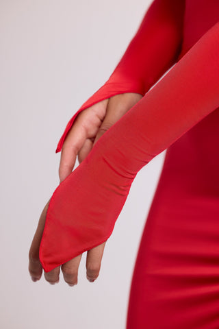 Hooded Maxi Dress with Open Back