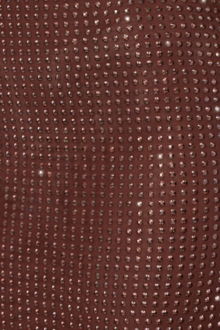 Embellished Mesh Maxi Skirt