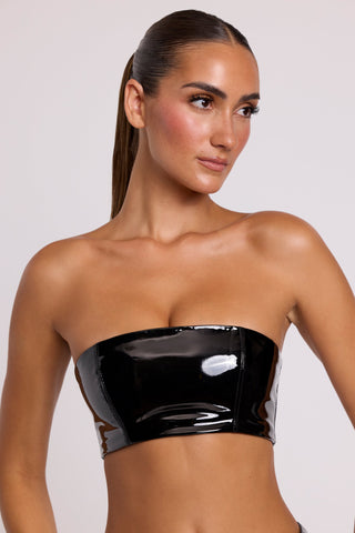 Shiny Vinyl Bandeau Bralette