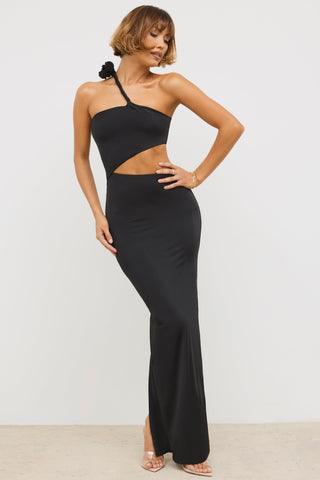 Asymmetric Cut Out Maxi Dress