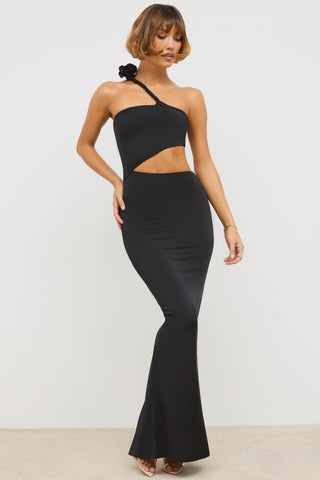 Asymmetric Cut Out Maxi Dress